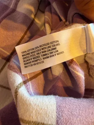 Universal Threads Lavender White Plaid Button Down Shirt large Oversized flannel thumbnail 7