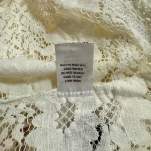 VICI Romantic‎ Boho Chic Cottagecore Lace Dress Tunic Top Size Small S Cream thumbnail 6