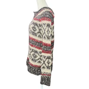 Free People Fair Isle Boho Wool Blend Sweater Size XS thumbnail 4