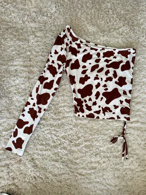 Cow Print Asymmetrical Top thumbnail 4