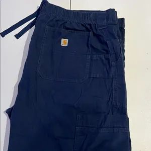 Carhartt Scrub Pants Women Sz L Cargo Blue drawstring, medical office thumbnail 15