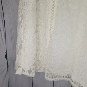 Umgee Bohemian Chic V-Neck Cottagecore Lace Mini Dress in Cream NWT thumbnail 5