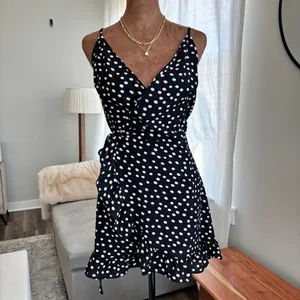 Princess Polly Her Jewel Polka Dot Mini Wrap Dress 6 Homecoming Hoco Rush Party thumbnail 11