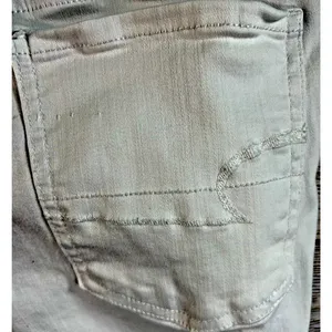 American Eagle Hi Rise Jegging Next Level‎ Stretch Size 4 Regular WHITE Stains thumbnail 7