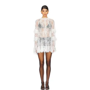Stone Cold Fox X Revolve Mia Mini Dress White Lace Size XS thumbnail 4