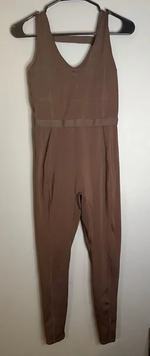 Fabletics Brown Motion 365 Jumpsuit Size Small thumbnail 1