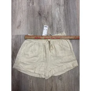 Urban Outfitters Out From Under Mya Linen Short Creme Size Small NEW thumbnail 5