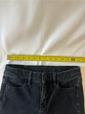 American Eagle Outfitters Black Distressed Jeggings thumbnail 3