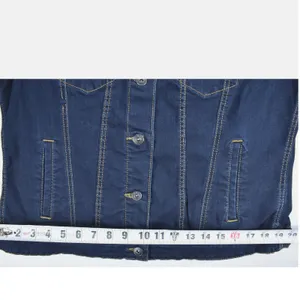 EV1 Ellen DeGeneres Womens Dark Wash LOVE Graphic Denim Jacket Blue Trucker thumbnail 6