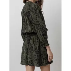 Rails Zana Olive Mixed Animal Print Mini Dress - Size S - Olive Green‎ thumbnail 2
