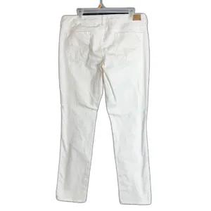 American Eagle Womens Size 14 White Jeans Stretch Straight Leg Denim Casual thumbnail 3