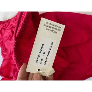 Sim & Sam Hot Pink Tie Strap Crop Top L Smocked Ruffle Coquette Y2K thumbnail 5