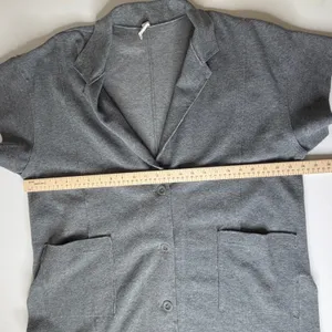 Daily Practice Anthropologie Heather Elbert Blazer Large Gray Streetwear Neutral thumbnail 14