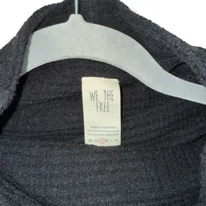 We The Free Black Textured‎ Cowl Neck Long Sleeve Tunic Top Women Size S thumbnail 3