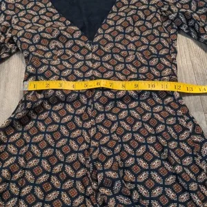 WYLDR Revolve Brand Geometric Long Sleeve V Neck‎ Romper Playsuit Extra Small thumbnail 15