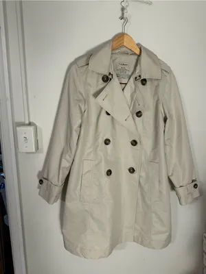 LL Bean tan trench coat medium petite Size undefined thumbnail 2