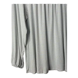 LAKE‎ Pajamas Pima Long Sleeve Top Womens L Blue Striped Modal Lounge Sleepwear thumbnail 4