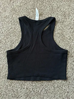 Alo Yoga Black Aspire Tank thumbnail 4