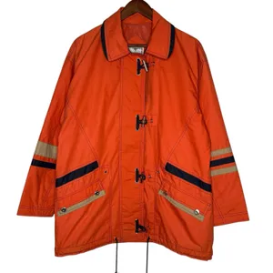 Vintage 90s Braetan Marine Fisherman Fireman Rain‎ Jacket M Metal Toggles thumbnail 2