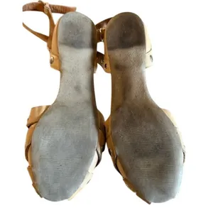 Aerosoles Sport Studded D'Orsay Flats Tan Ankle Strap Women's 8.5 thumbnail 7