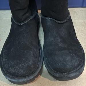 BearPaw Black Emma Tall wool lined boots size 7 B72‎ thumbnail 4