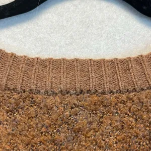 NWT a.n.a Plus Womens Crew Neck Long‎ Sleeve Pullover Sweater XXL Brown Boxy Fit thumbnail 15