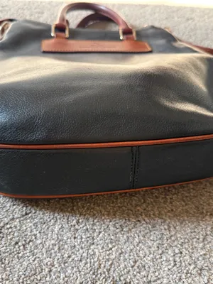 Vintage Dooney and Bourke Black Florentine Vacchetta Leather Bag thumbnail 3