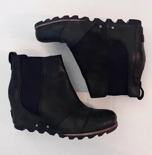 Sorel Lea Wedge Waterproof Chelsea Boot - 8.5 - Black thumbnail 1