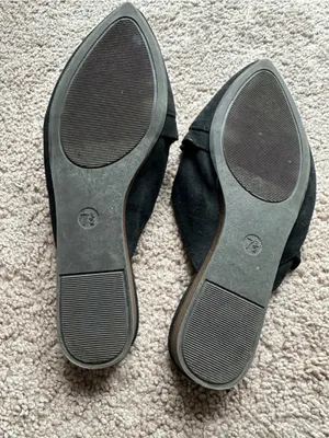 Universal Thread Black Suede Flats 7.5 thumbnail 3