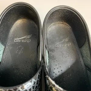 Dansko Professional Black‎ Gunmetal Metallic Womens Clog Work Shoe 39 8.5 thumbnail 9