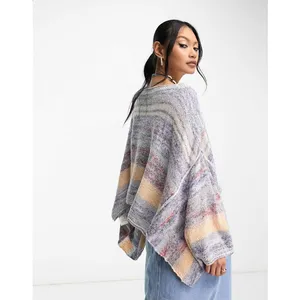 Free People Saturn Space Knit Poncho Sweater thumbnail 3