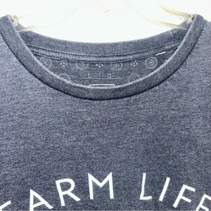 Turnrows Farmlife Tshirt Women’s Large Blue thumbnail 2