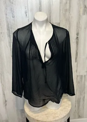 Black blouse Black Size L thumbnail 1