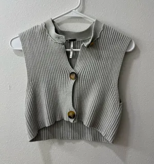 Free People Crop Sweater Tank thumbnail 1