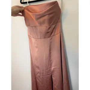 After Six Copper Penny Satin Convertable Gown Size 4 $269 6898 NEW thumbnail 12