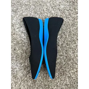 Vivaia Lightweight Pointed Toe Ballet Flats Womens 37 Aria Walker Black Lapis thumbnail 5