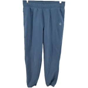 Carhartt Jogger Relaxed Fit Fleece Pants Logo High Rise Skystone Blue Small thumbnail 2