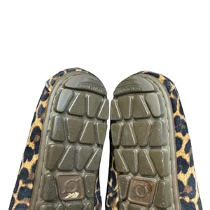 Born Shoes Womens Size 9.5 Brown Leopard Canvas Slip‎ On Flats Comfort D74641 thumbnail 8