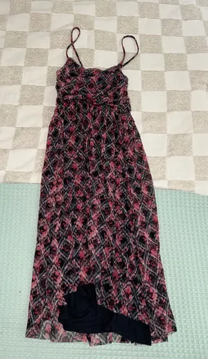 Free People women's black comb lined‎ dress Medium thumbnail 1