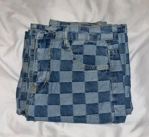 Checkered Jeans Blue thumbnail 4