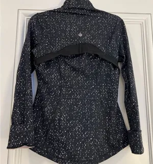 Lululemon define jacket, black and pink, size 4 thumbnail 1