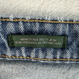 WILD FABLE Plus 18W Baggy Blue Jeans Highest Rise Busted Knees Pants Grunge Punk thumbnail 8