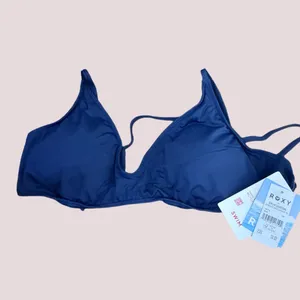 NWT Roxy Quick-Dry Navy Blue Bikini Top - XS thumbnail 5