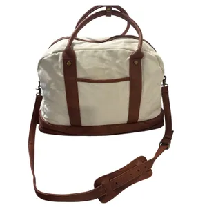 Bolosta Canvas Weekender Duffle Bag Shoe Compartment Travel Overnight Tote thumbnail 10