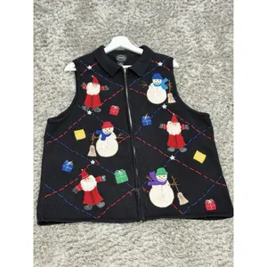 Vtg Designer Originals Studio Santa Ugly Sweater Vest 90’s Christmas Size 2X thumbnail 3