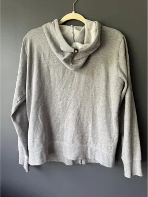 Life is Good Gray Zip-Up Hoodie with Front Print thumbnail 2