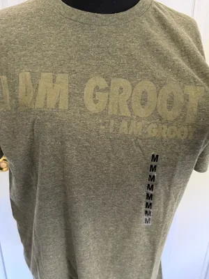 Men's Marvel Olive Green “I Am Groot” Graphic Tee - Size M thumbnail 2