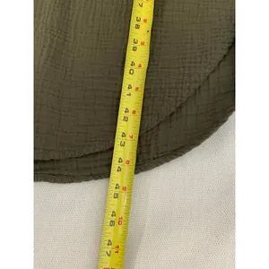 bobi olive‎ green V-neck gauze cotton shift dress size small thumbnail 6