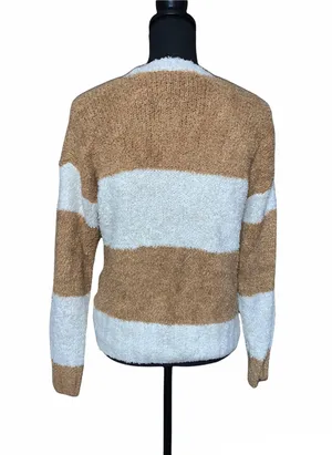 Teddy Stripe Pullover Sweater thumbnail 4
