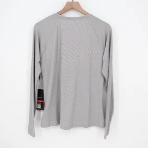 Spyder Active Womens Grey Micro Stripe Long Sleeve Performance Top Large thumbnail 7